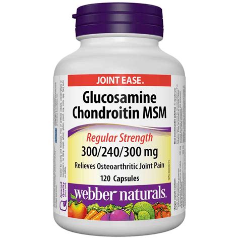 Glucosamine, Chondroitin, MSM 300/240/300mg 1 Capsule.